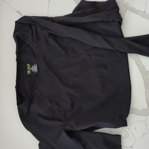 Black active maternity top